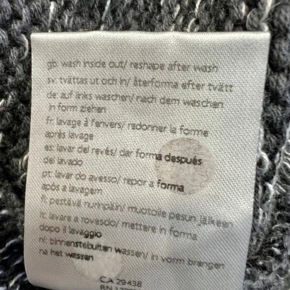 Odd Molly Black Open Knit Sweater‎ Sz O Boho Cottagecore Crochet Hem 100% Cotton